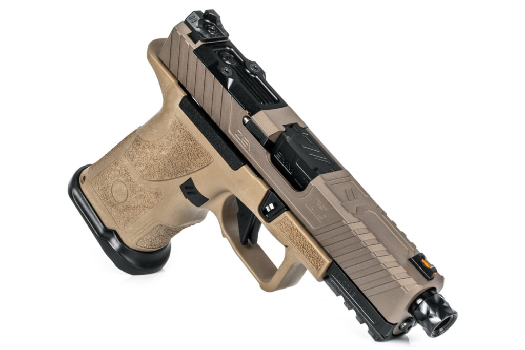 ZEV OZ9c ELITE, Compact FDE PISTOL (9MM) BLACK THREADED BARREL ...